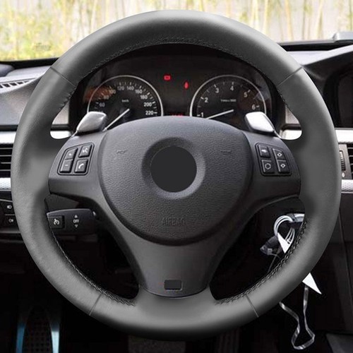 DIY Sewing Leather Steering Wheel Cover For BMW M Sport E90 320i 330i E87 120i