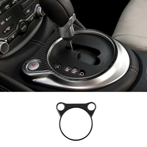 Black Carbon Fiber Interior Automatic Gear Shift Frame Cover For 370Z 2009-20