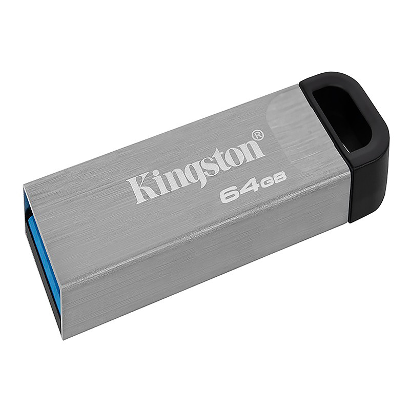 KINGSTON แฟลชไดร์ฟ รุ่น DataTraveler Kyson DTKN สีเงิน 64GB