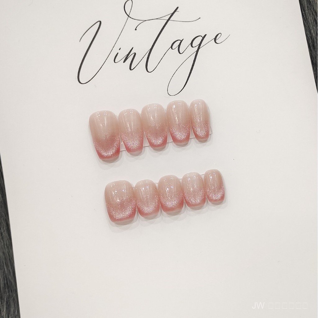 ✨แสงแมวพีช✨ กรัมสีบลัชออน French Style เกราะเล็บแฮนด์เมดเรืองแสง สีสวยเสริมผิวขาว ต้องมีสำหรับสาวสวย💅