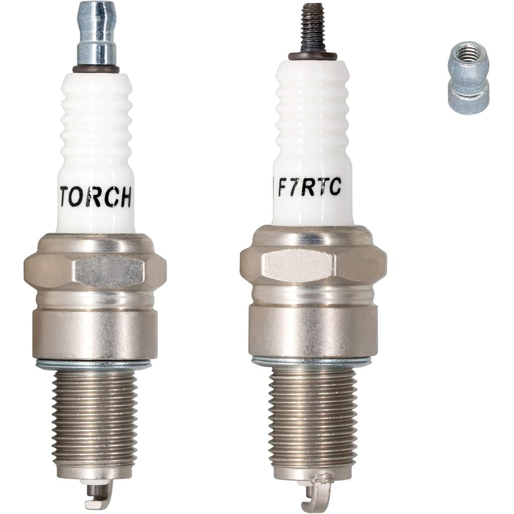 2PK TORCH F7RTC หัวเทียนแทนที่สําหรับ NGK 5534/BPR7ES V-line-19, สําหรับ Bosch 792/WR5DC 4038/WR5DP,