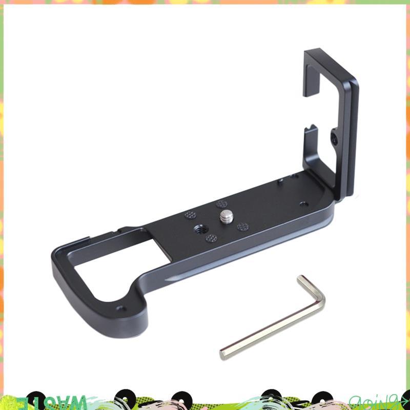 Quick Release Plate L Bracket Camera Grip สําหรับ X-H1 XH1 กล้อง Hand Grip ฐานแนวตั้ง L Bracket สีดํ
