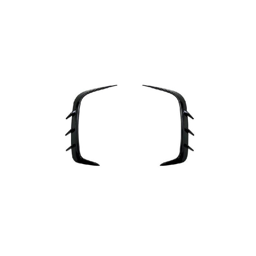 สําหรับ 2020-2024 BMW 4 Series G22 G23 ABS สีดําด้านหลังกันชนลมมีด Fin 2PCS