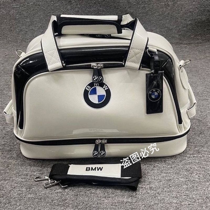 ถุงกอล์ฟ BMW สำหรับผู้ชายและผู้หญิง วัสดุคริสตัล สองชั้น พกพาสะดวก ใส่ได้ทั้งเสื้อผ้าและรองเท้า