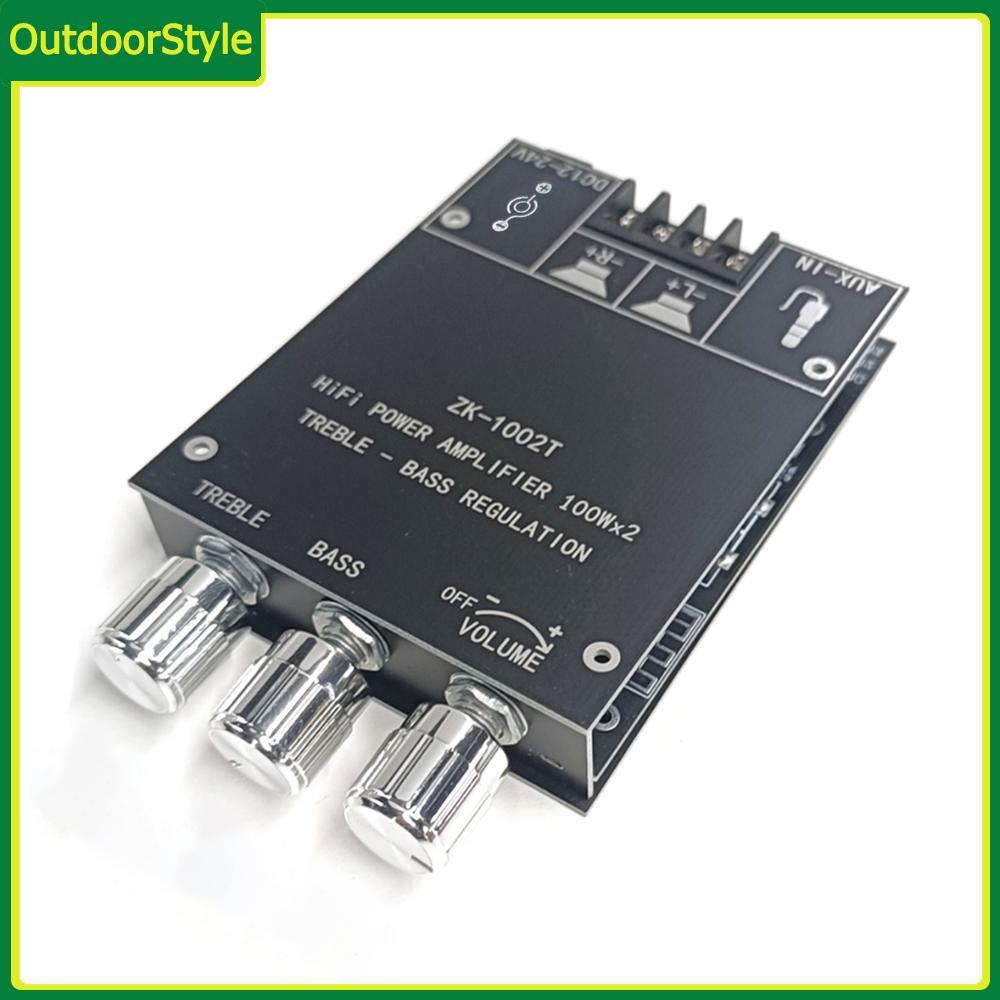 ZK-1002T เครื่องขยายเสียงที่รองรับบลูทูธ HIFI 2.0 ช่อง 100Wx2 ชุดโมดูลเสียง