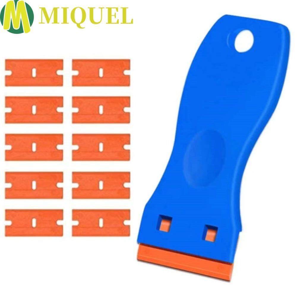 MIQUEL แก้วทําความสะอาดมีดโกนห่อสติกเกอร์มีดโกนพลาสติกสติกเกอร์ฟิล์มอัตโนมัติขูดไม้พายรถทําความสะอาด