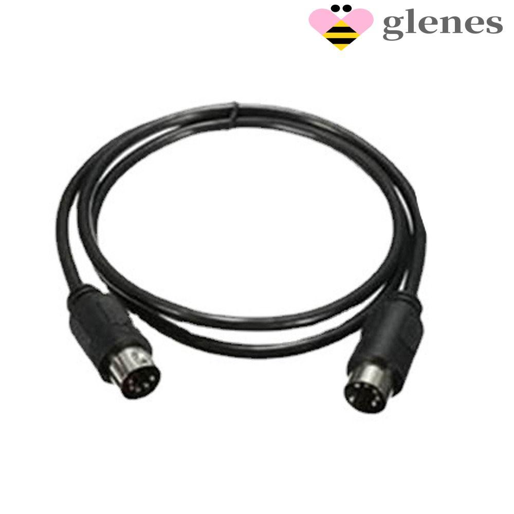 GLENES MIDI DIN สายไฟ MIDI DIN 5PIN เพลงสาย DIN ปลั๊ก 5 Pin Double Headed 5PIN ชายชายสายต่อขยายเสียง
