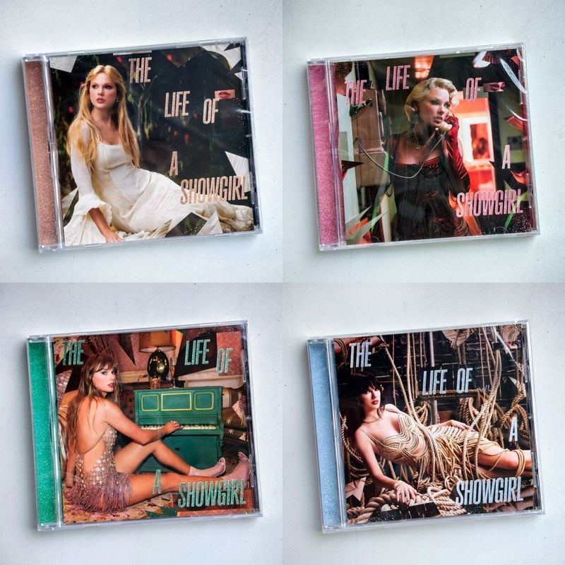 แม่พิมพ์อัลบั้มใหม่ 4 แผ่น Taylor Swift The Life of a Showgirl Added Edition cd Limited T