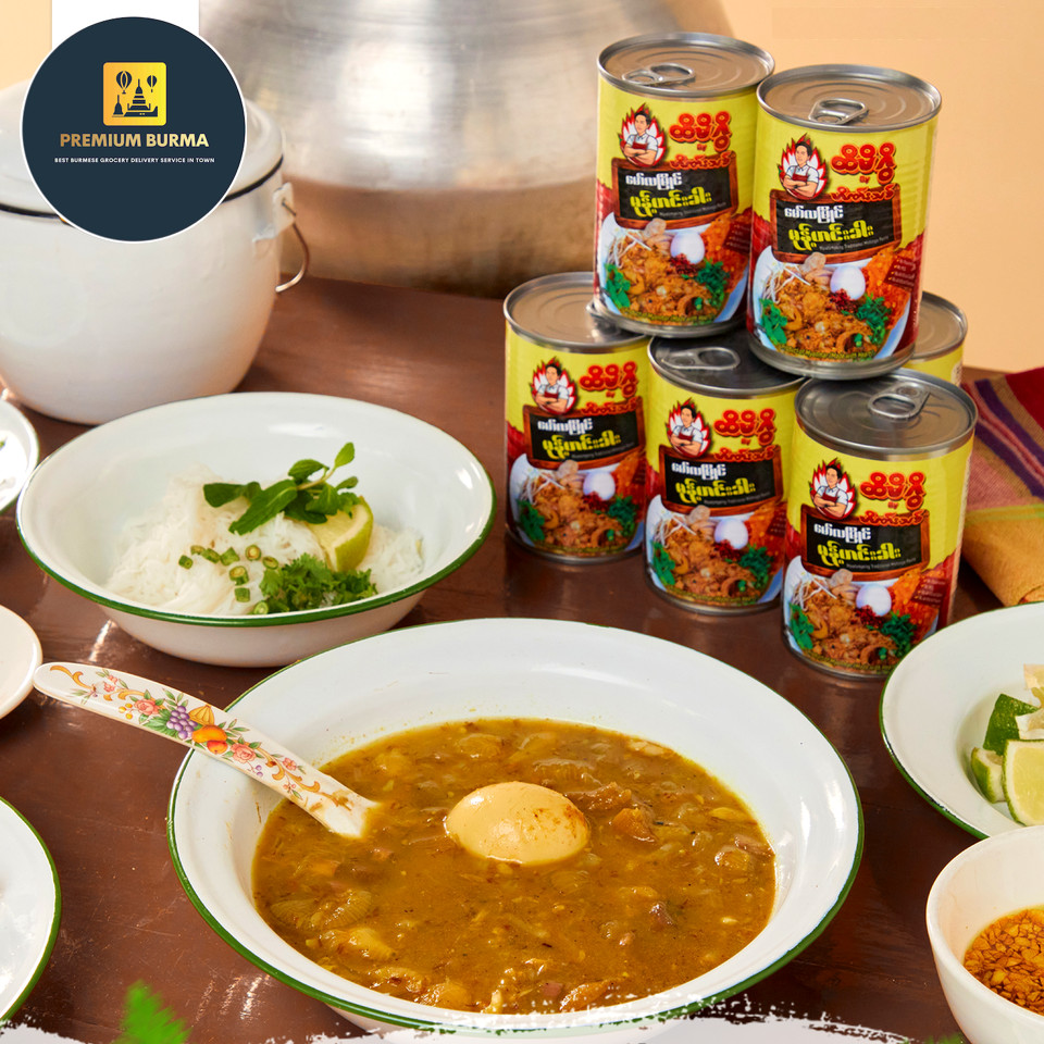 Easy To Made Hti Mi Gwi Mawlamyine Mohinga Gravy in Can
