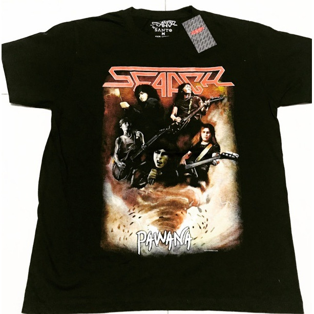 ผ้าฝ้าย 100% SEARCH Pavana ฤดูร้อนสไตล์ใหม่อินเทรนด์พิมพ์เสื้อยืด Retro All-Match Top พร้อมสต็อก