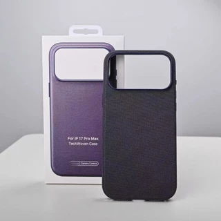 หรูหราN52 Magnetic Techทอเคสโทรศัพท์สําหรับiPhone 17 Pro Max 17Proด้านข้างในตัวกล้องTouch Aiปุ่มปลอกโลโก้สานกันกระแทกป้องกันลายนิ้วมือปกหลัง