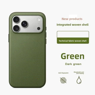 หรูหราN52 Magnetic Techทอเคสโทรศัพท์สําหรับiPhone 17 Pro Max 17Proด้านข้างในตัวกล้องTouch Aiปุ่มปลอกโลโก้สานกันกระแทกป้องกันลายนิ้วมือปกหลัง