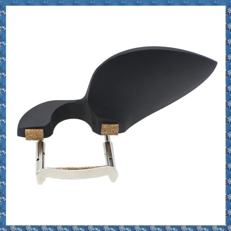(PGM)3/4 4/4 ไวโอลินที่วางคางไม้ Chinrest พร้อมขายึดมาตรฐานสีดํา