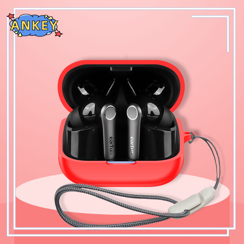 for EarFun Air Pro 4+ Protective Case Nylon Lanyard Soft Cover EarFun Air Pro 4 Plus Shells Washable Housing Anti Dust Sleeve Hand Rope Strap Accessories ราคา ถูกที่สุด ดีลบีเคเค แกลเลอรีภาพที่ 4