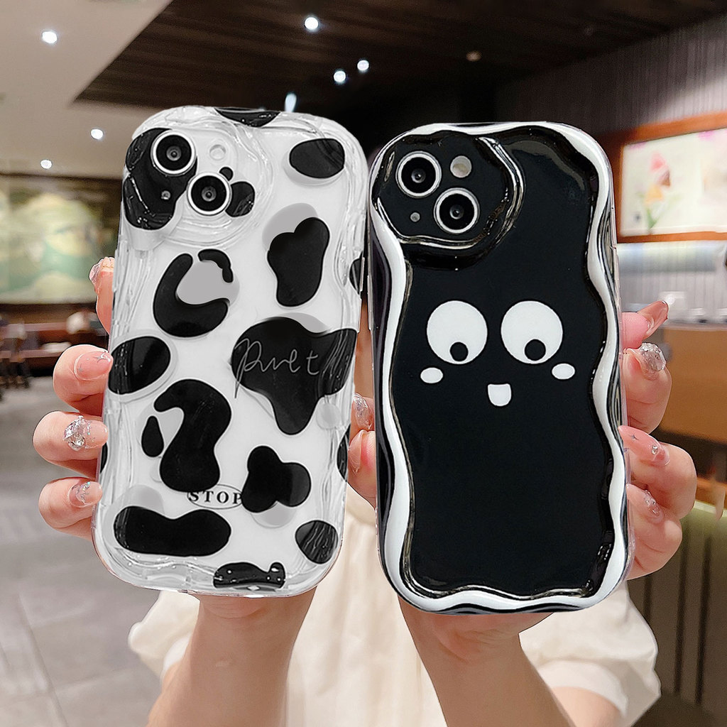 เคส IPhone 7Plus เคสไอโฟน 13 11 16 15 12 14 Pro Max XR X XS Max 7 8 15 14 13 Plus Cow Print CE036A