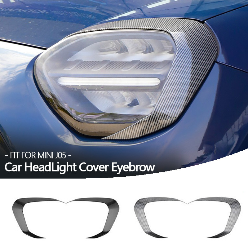 2 ชิ้น/เซ็ตไฟหน้ารถคิ้วกรอบสติกเกอร์สําหรับ MINI J05 Aceman สําหรับรถยนต์ไฟฟ้าใหม่หัวอุปกรณ์ตกแต่ง