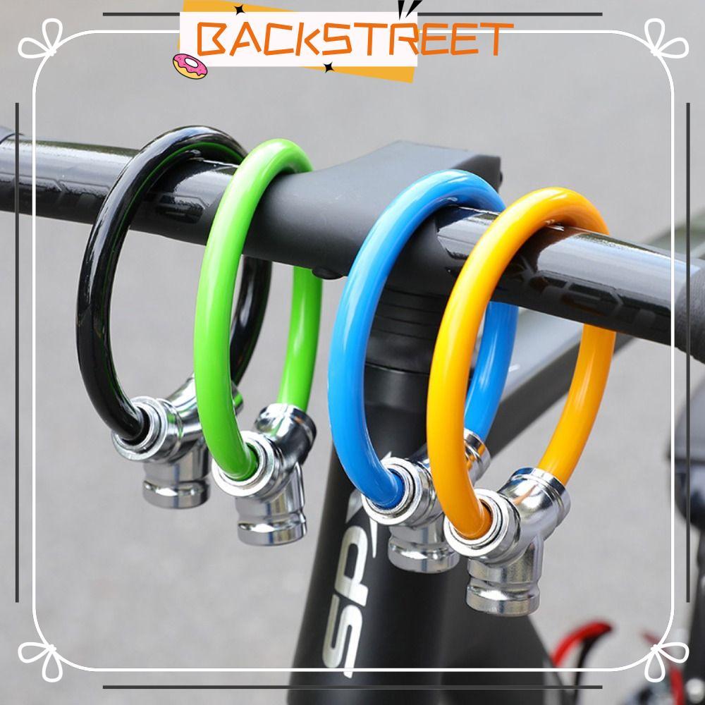 BACKSTAGEREAT Bike Security Chain, ABS สังกะสีอัลลอยด์ป้องกันการโจรกรรมสายจักรยานล็อค, Universal สีดําสีฟ้าสีเขียวกุญแจมอเตอร์ไซด์จักรยาน
