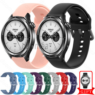 สายรัดข้อมือซิลิโคนอุปกรณ์เสริมสําหรับ Xiaomi Watch S5 / S4 / S3 / 2 Pro / S1 Active / S1 Pro / Mi Watch