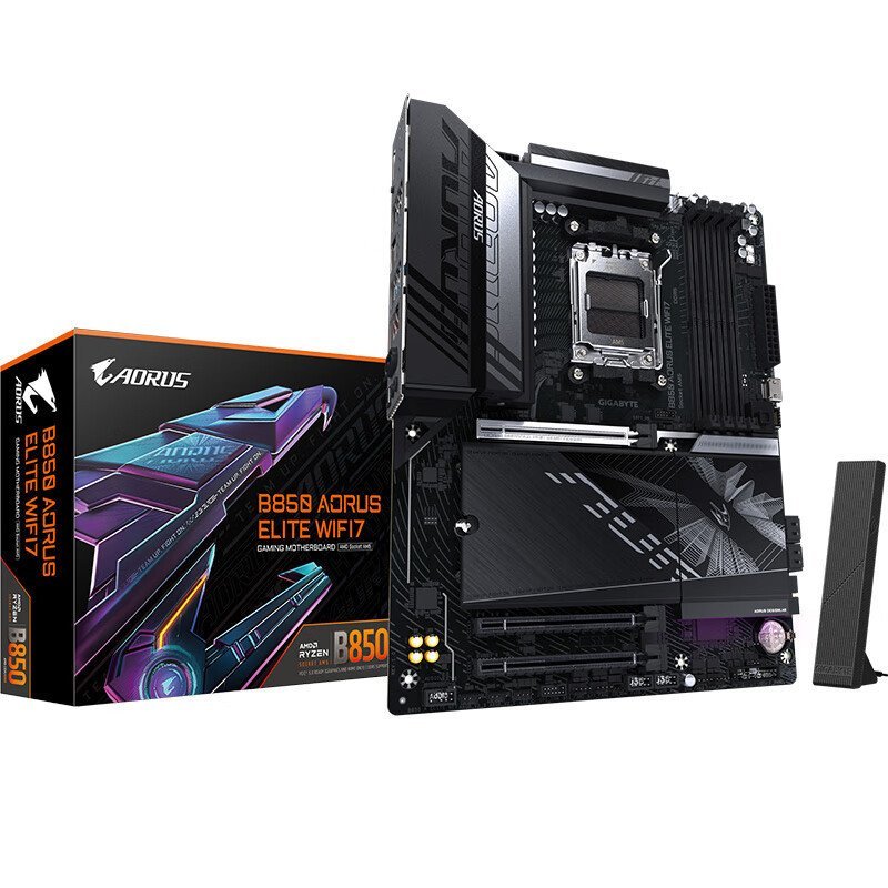 Gigabyte แกะสลักขนาดเล็ก B850 AORUS ELITE WIFI7 เมนบอร์ด DDR5 เหมาะสําหรับ AMD CPU AM5 7900