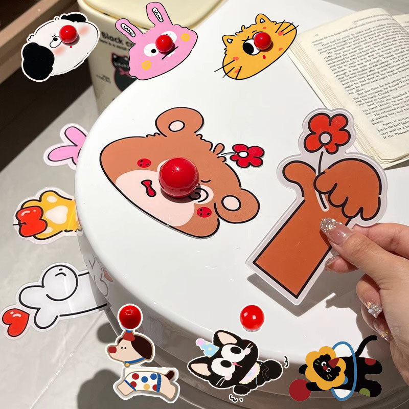 COD ที่ยกฝาชักโครก ที่จับป้องกันสิ่งสกปรก ลายการ์ตูน ใช้งานมัลติฟังก์ชั่น สำหรับสุขอนามัยในห้องน้ำ