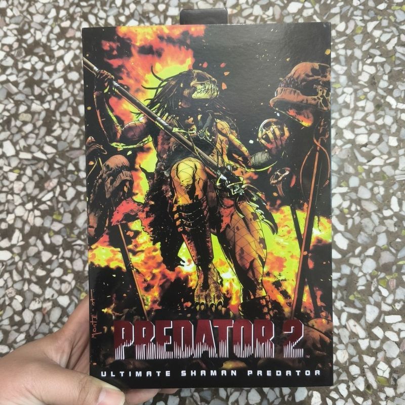 【พร้อมส่ง】NECA feral predator figure avp neca hiya predator wolf แท้ แท้ badlands prey the figure 1/