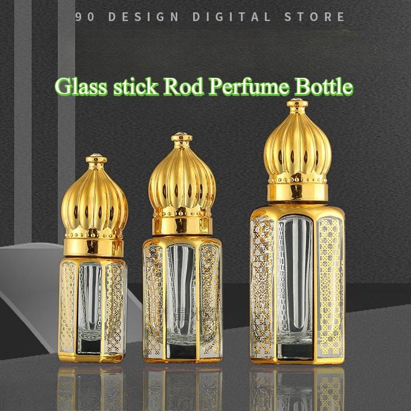 3ML 6ML 12ML น้ํามันหอมระเหยแก้ว stick Rod ขวดน้ําหอมที่ว่างเปล่ารีฟิล Mini ตัวอย่าง