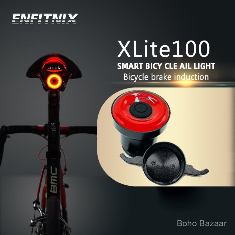 ENFITNIX XLITE100 ไฟท้ายจักรยานอัจฉริยะ เหนี่ยวนำไฟท้ายเบรก สินค้าใหม่