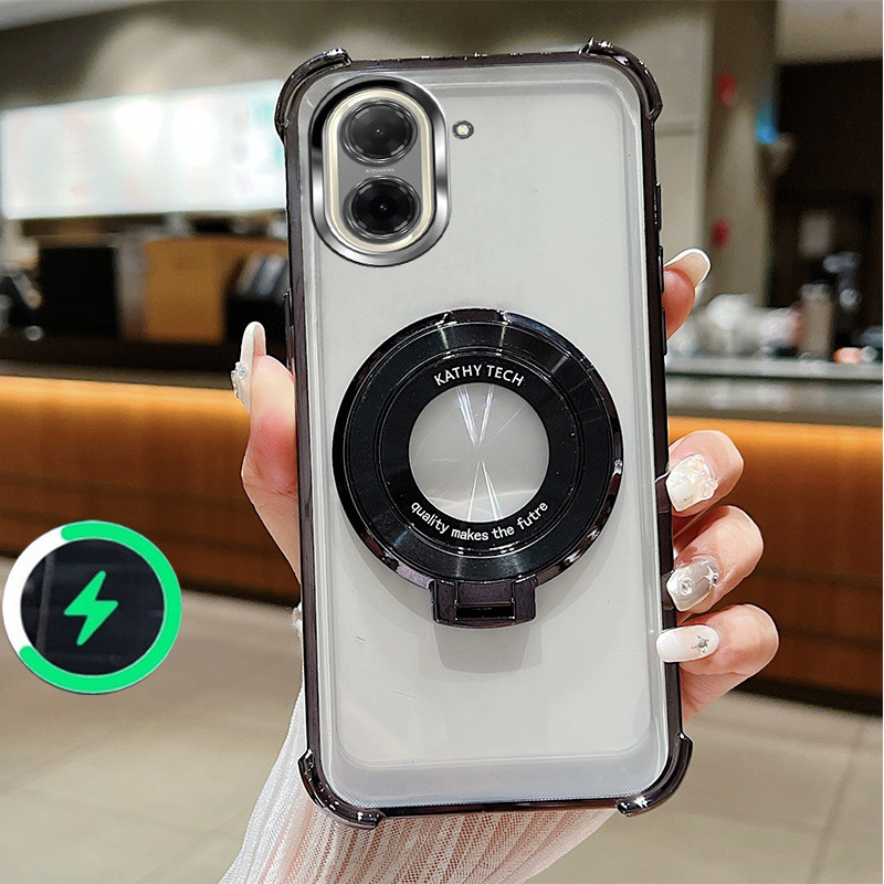 เหมาะสําหรับ Redmi A5 POCO C71 4G เคสโทรศัพท์สี่มุม anti drop CD ที่วางโทรศัพท์โปร่งใส soft shell 025