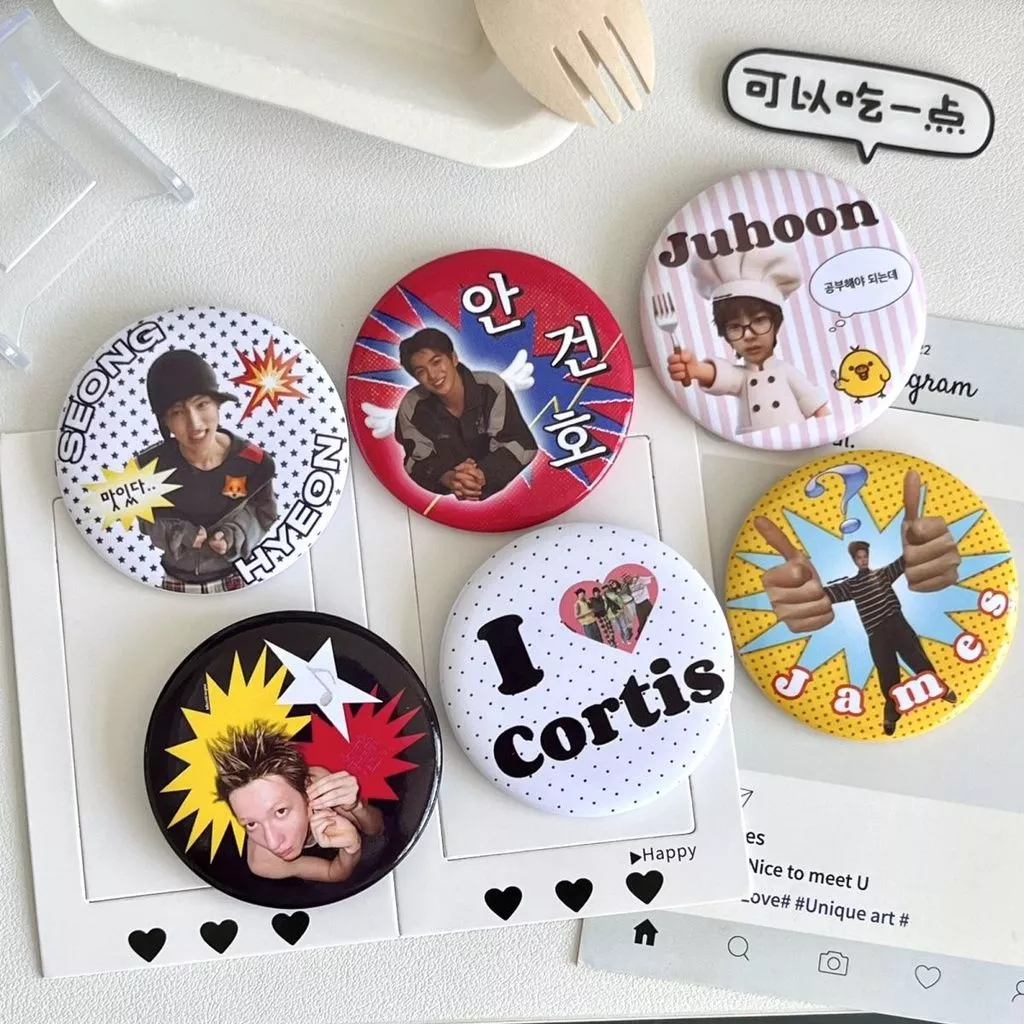 Cortisol โฮมเมด Tinplate Shiny Bar Badge เข็มกลัดถุงธัญพืชจี้ของขวัญวันเกิด