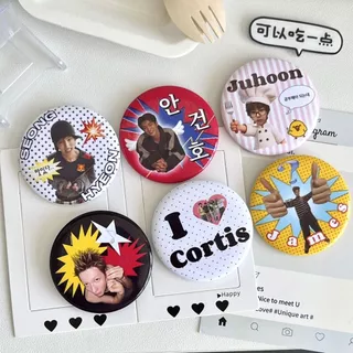 Cortisol โฮมเมด Tinplate Shiny Bar Badge เข็มกลัดถุงธัญพืชจี้ของขวัญวันเกิด