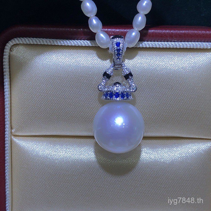 อุปกรณ์ประดับตัวสไตล์ใหม่ อุปกรณ์สากลอาร์ติสติก มุกเงินแท้ สร้อยคอเงินแท้ส925 พร้อมพื้นที่ว่างสำหรับ