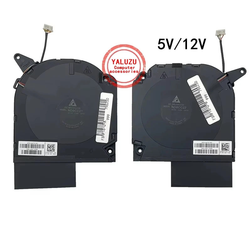 แล็ปท็อปใหม่ CPU GPU พัดลมระบายความร้อนสําหรับ HP OMEN 9 PLUS 16-U 16-WF 16-XF TPN-C167 N44741-001 M