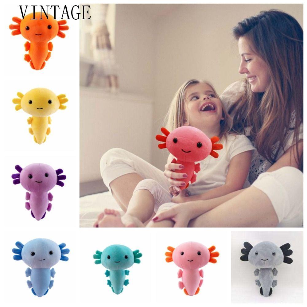 VINTAGE 20 ซม.Axolotl ของเล่นตุ๊กตา, Plushie Axolotl Salamander Axolotl ตุ๊กตาสัตว์ Plushie ตุ๊กตา, 
