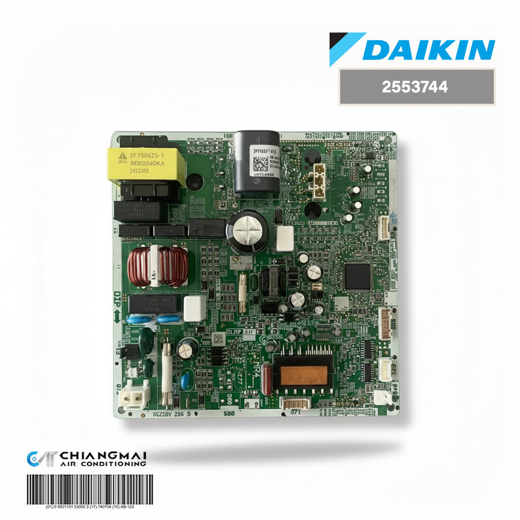 2553744 แผงวงจรแอร์ Daikin แผงบอร์ดแอร์ไดกิ้น แผงบอร์ดคอยล์ร้อน รุ่น RKQ12XV2S, RKQ12YV2S