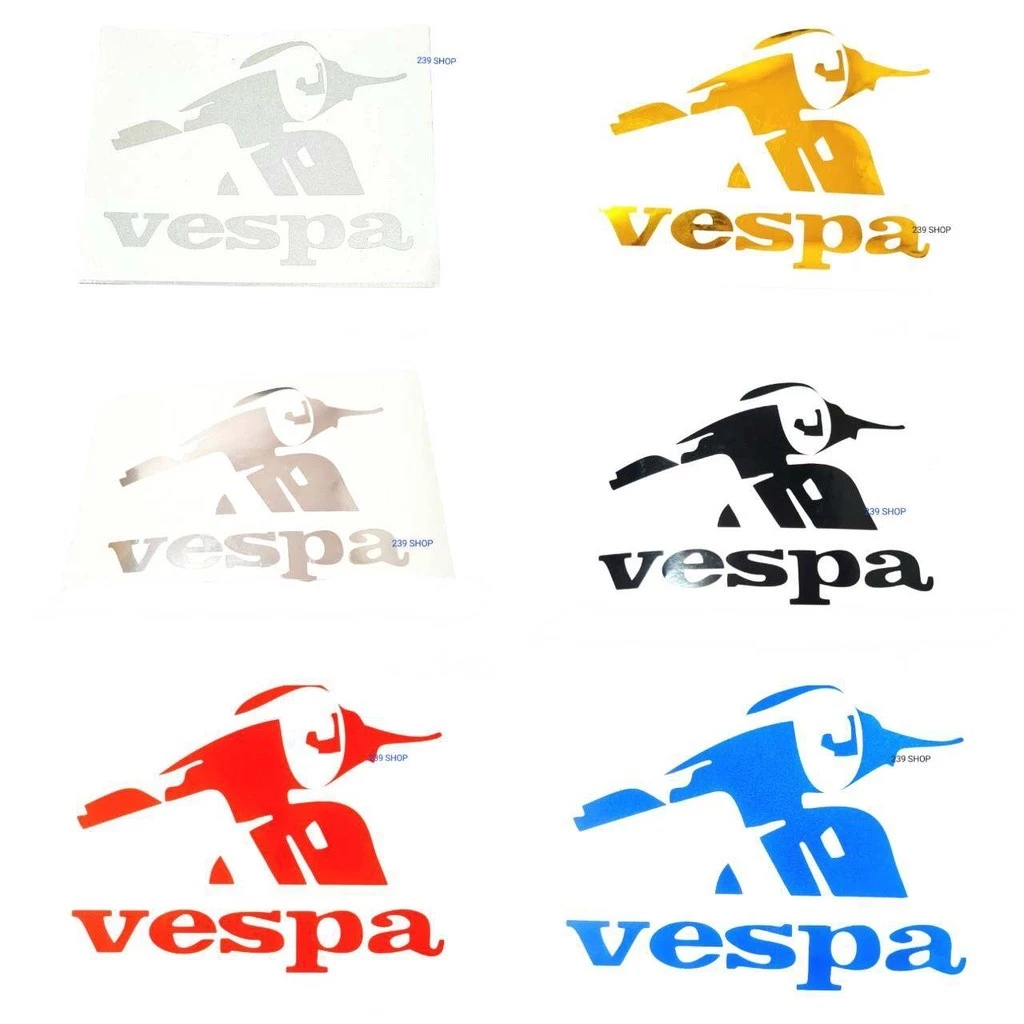 สติ๊กเกอร์ VESPA เวสป้า สะท้อนแสง 3M ขนาด 15x12 ซม thumbnail 4