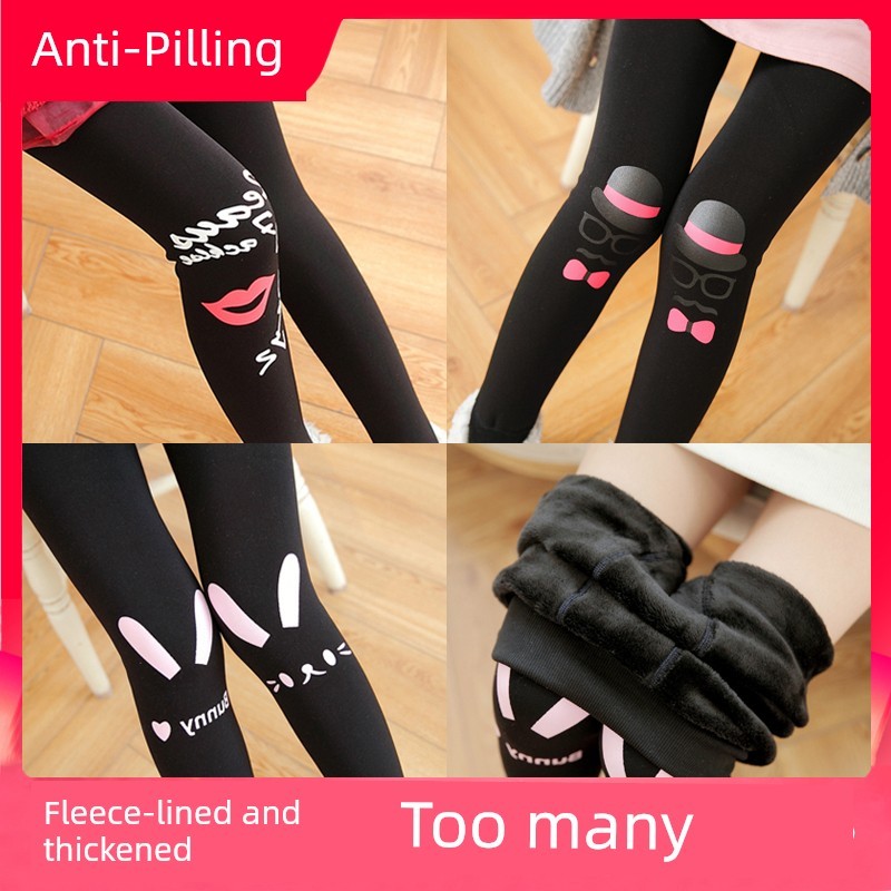 ถุงเท้า heattech heattech ผู้หญิง พิมพ์ลายพิมพ์ลายกางเกงเพิ่มความหนา