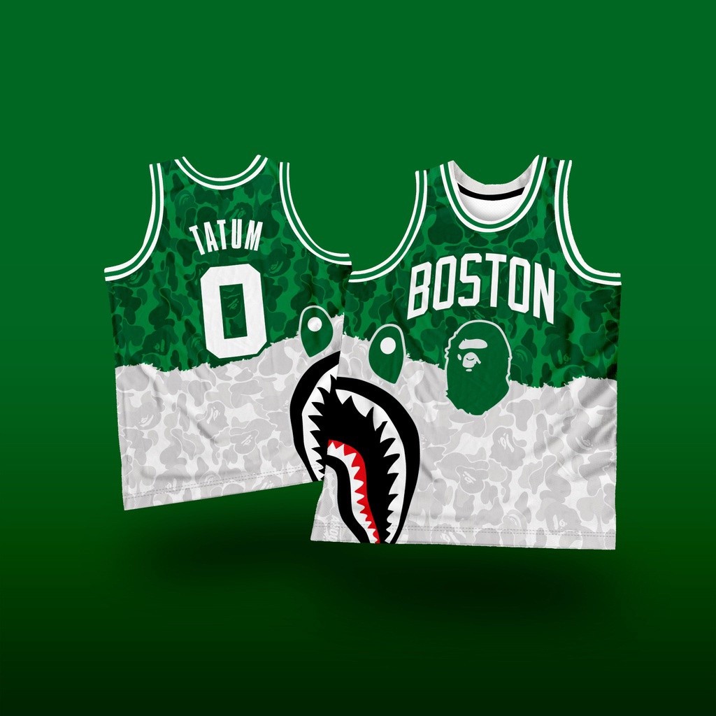 BOSTON CELTICS BAPE TATUM GC JERSEY FULL SUBLIMATION