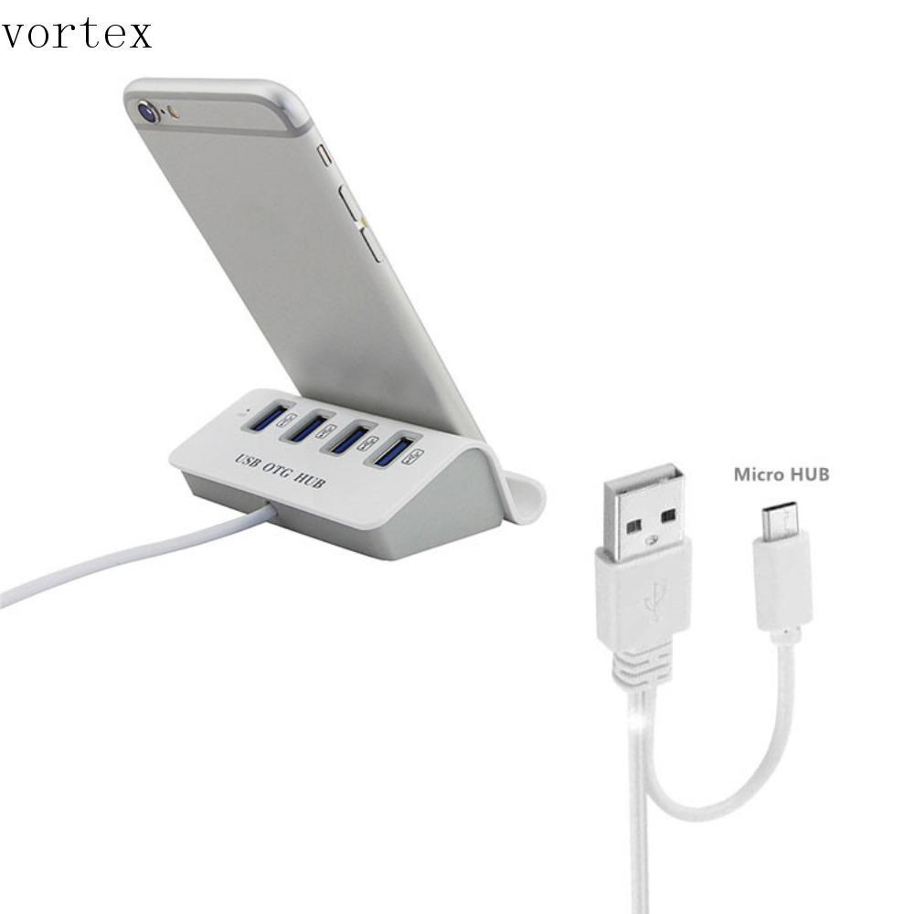 VORTEXG 4 in 1 Dock Holder Hub, Docking Station OTG Hub USB OTG HUB, Phone Holder USB2.0 4 in 1 Mult