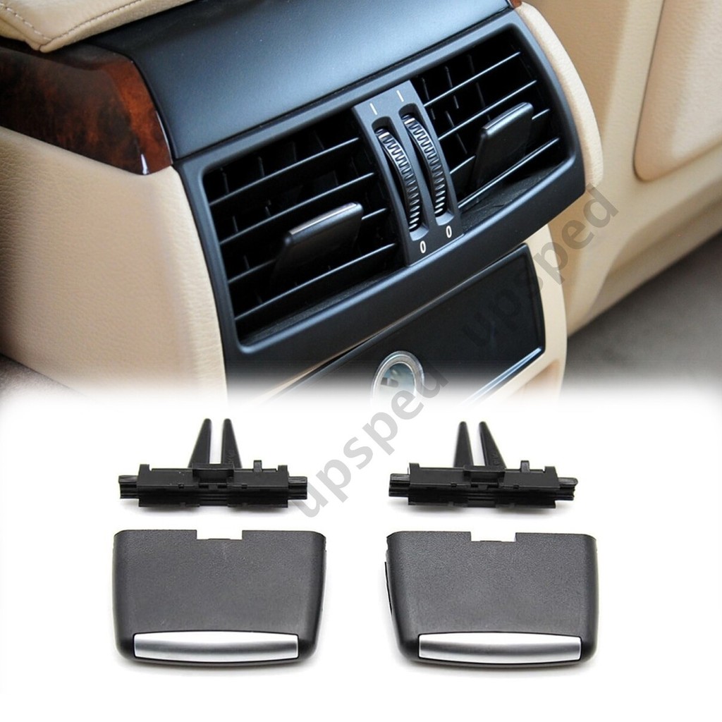 2x ด้านหลัง A/C Air Vent Outlet Tab คลิปชุดซ่อมสําหรับ BMW X6 E71 2008-2014 X5 E70