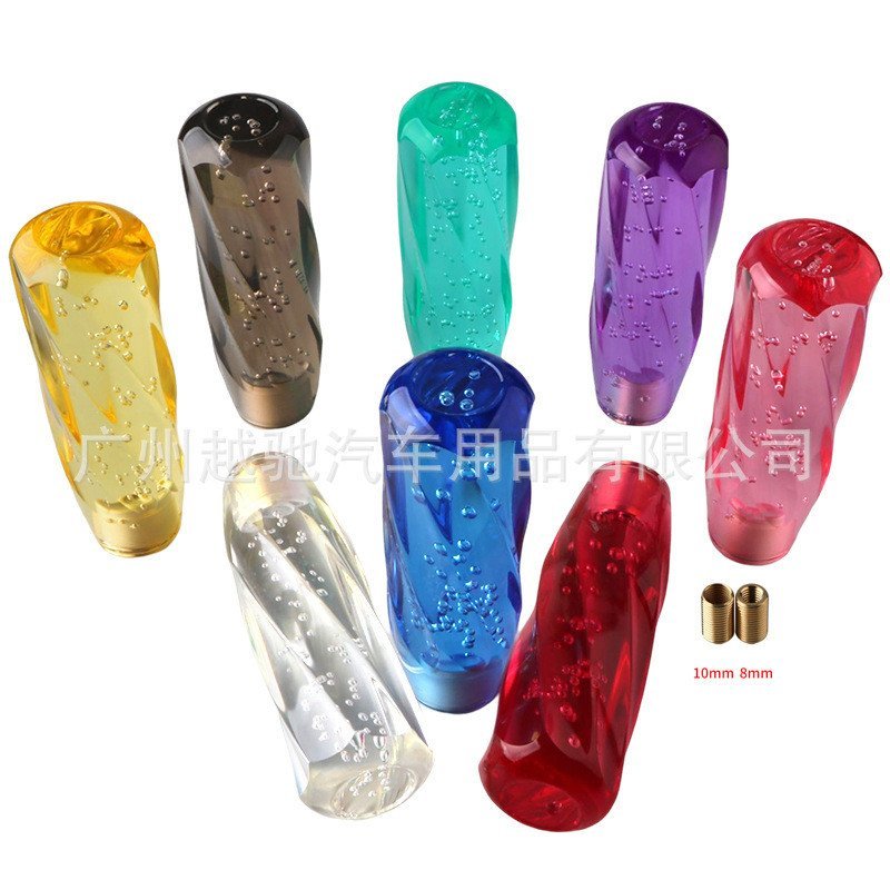 คริสตัลเกียร์รถหัว 15c Bubble Gear HEAD ประเภทคริสตัล m เกียร์หัว Wave Stick Head Monochrome Twisted