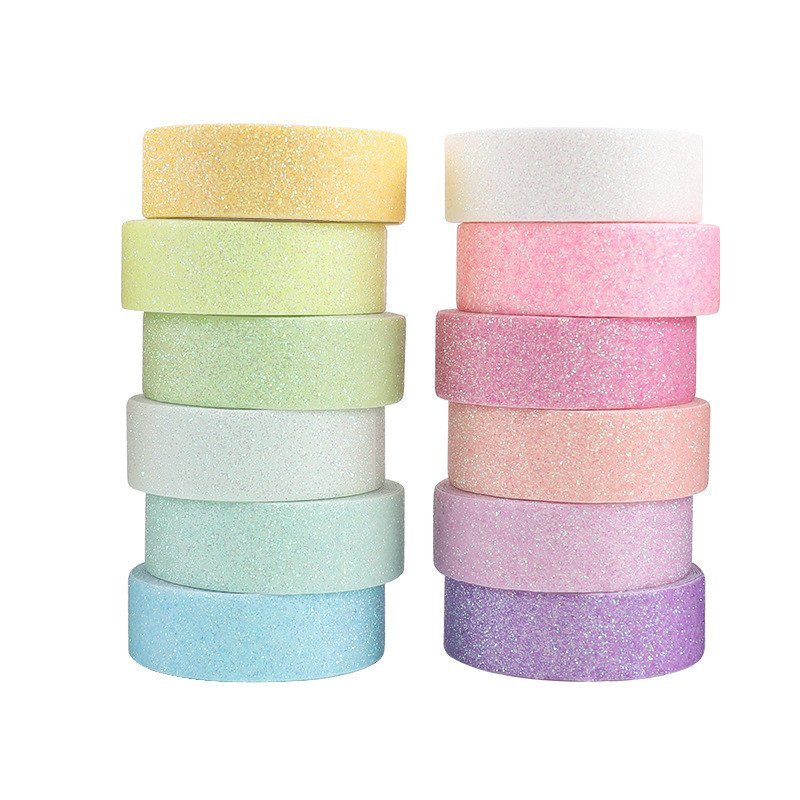⭐⭐Yida Culture 15MM12 สี Basic Style Candy Color DIY Dusting Powder Washi Tape⭐⭐