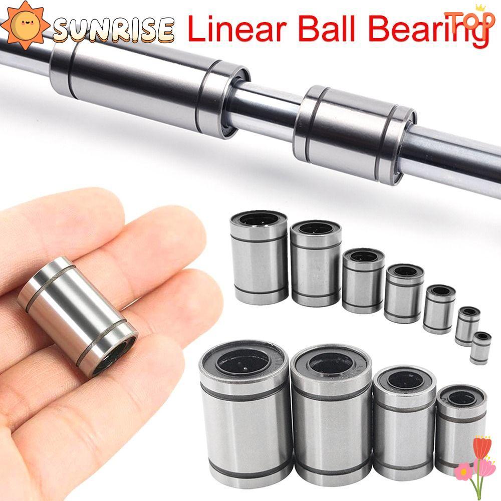 SUNRISE เหล็กบูชทนทานสําหรับเครื่องพิมพ์ Rods Shaft LM3UU LM4UU LM5UU LM6UU