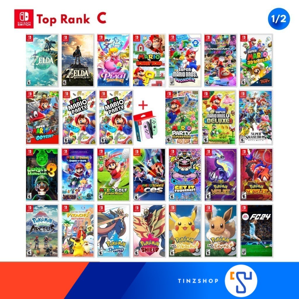 [รวมเกม ] Tinzshop Nintendo Switch Game Top Rank C รวมเกม นินเทนโด้ เลือกเกม >  Zelda Mario Kirby Story of Seasons