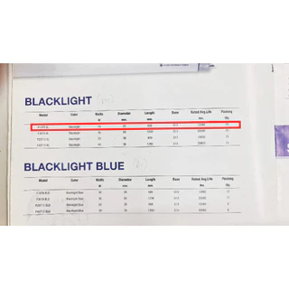 Silver Light หลอดนีออนแบล็คไลท์ T8 15W 12V ยาว 45 ซม. หลอดดักยุง หลอดล่อแมลง Black Light Blue 1 ชิ้น