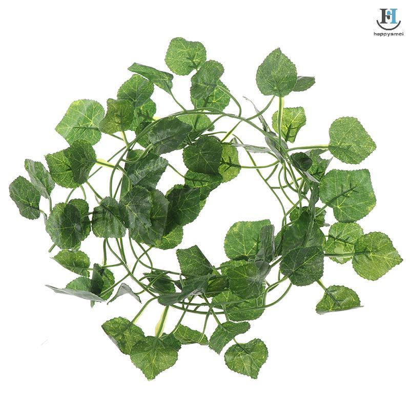 [GA] 2.0m Artficial Vine พืชสีเขียว Leaf แขวนตกแต่งหวาย Liana ผนังใบ [TH]