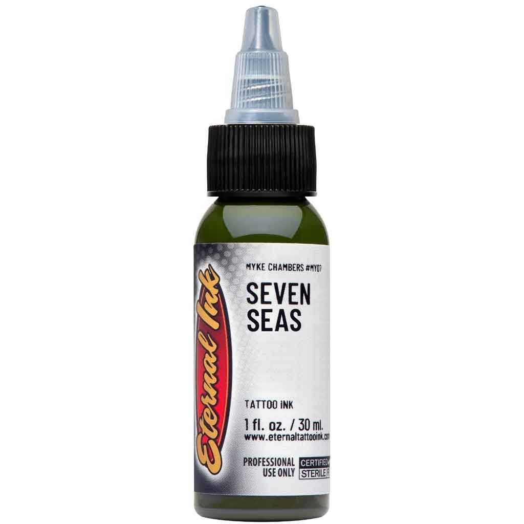 หมึกสัก SEVEN SEAS สีน้ําเงิน Eternal ขวด 30ml
