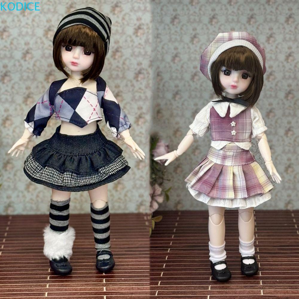 KODICE 30 ซม. BJD 1/6 ตา 3D ข้อต่อถอดได้ ข้อต่อบานพับ น่ารัก ของเล่นเด็ก