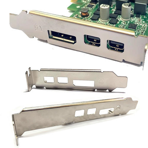 โปรไฟล์ต่ํา Full High Bracket Mini DisplayPort Mini DP * 2 + DP สําหรับ Dell AMD Radeon RX550 RX640 