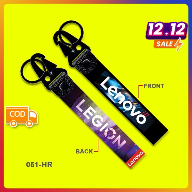 GANTUNGAN พรีเมี่ยมพวงกุญแจโลโก้ LENOVO LEGION KEY CHAIN TAG STAP HOLDER รถจักรยานยนต์ไฟฟ้ารถ LUGGAG