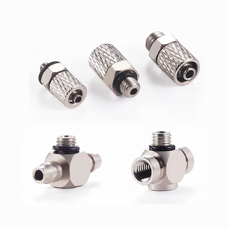 ข้อต่อนิวเมติกคุณภาพสูง Micro-Tube ข้อต่อสกรูอย่างรวดเร็ว, ข้อต่อ Barb 30 ชิ้น M-3/4/5/6AU/AUL-3/4/6